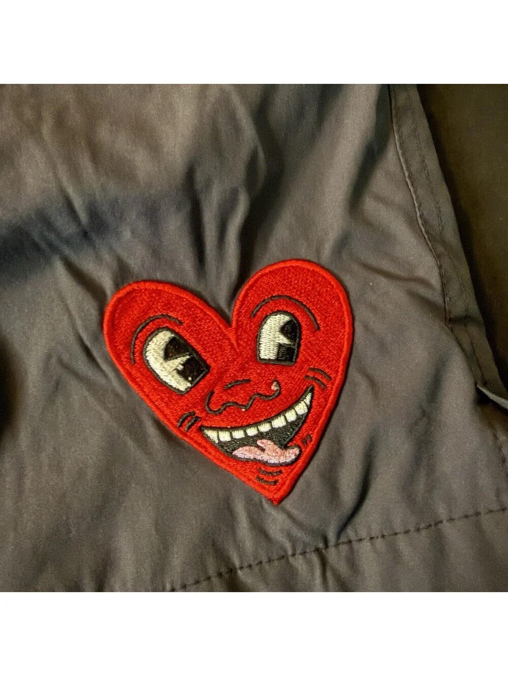 Keith Haring x Shoe Palace Men’s Swim Trunks XL Black Heart Logo Board Shorts